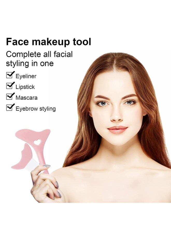 ChicAbode Mascara Shield Applicator Guard Pads + Eyeliner Stencils Makeup Aid Tool, 3 in 1 Eyelash, Eyeshadow, Eyeliner Applicator Guide Tool Makeup, Silicone Eyeliner Aid, Easy to Use, Suitable Beginner - Image 5